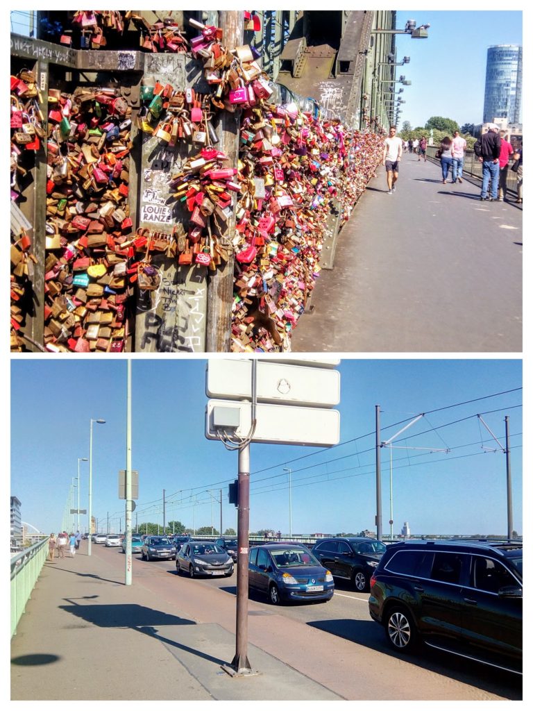 Hohenzollernbrücke und Deutzer Brücke Collage - Platon Kiriazidis