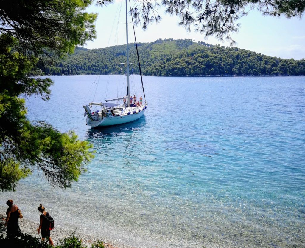 hidden beach, Skopelos, Westseite, Urlaubsseminare, Platon Kiriazidis