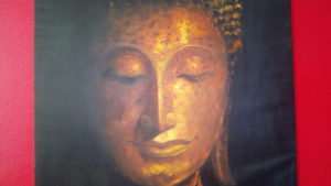 schlafender Buddha Gemälde - Platon Kiriazidis